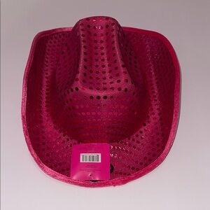Pink Sequin Women's Cowboy Hat